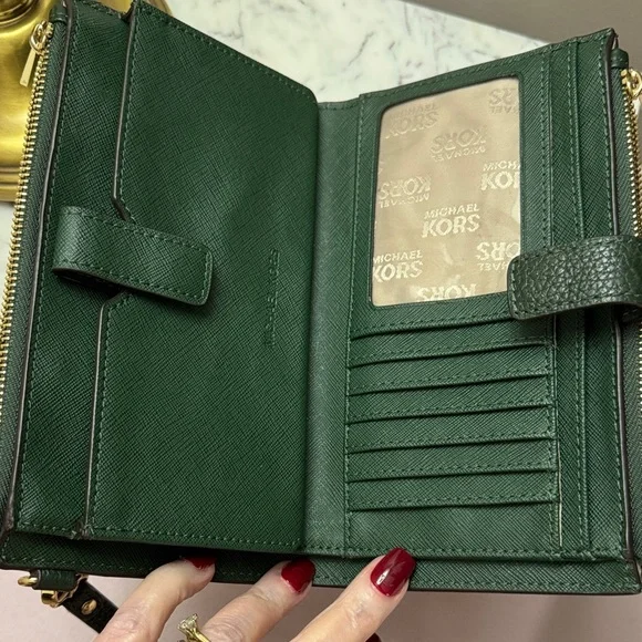 Michael Kors Double Zip Jet Set Travel Wallet Phone Wristlet - Picture 6 of 12